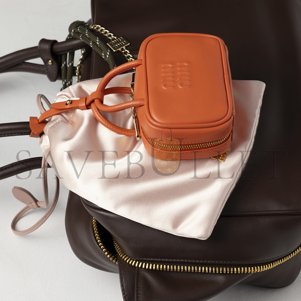 MIUMIU LEATHER MICRO BAG 5NR036 (11*7*4cm)